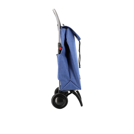 Rolser I-Max Tweed 2 Wheel Shopping Trolley Blue - Image 02