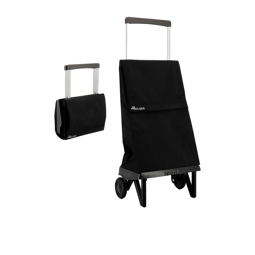 Rolser Plegamatic Foldable 2 Wheel Shopping Trolley Black - Image 01