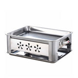 Soga Rectangular Stainless Steel Outdoor Fish Chafing Dish 45cm Set of 2 - Image 02