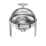 Soga Round Stainless Steel Chafing Dish with Roll Top Set of 2 - Image 02