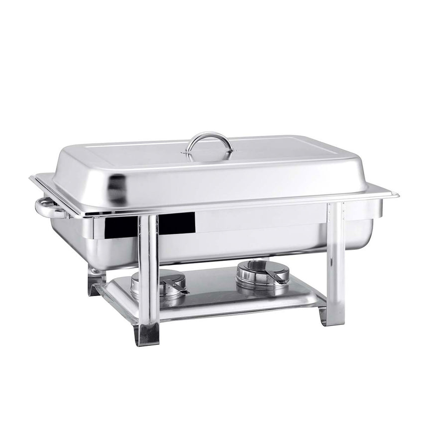 Soga Rectangular Stainless Steel 2 Pans Chafing Dish 60.5x36cm Set of 2 - Image 02