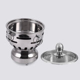 Soga Round Stainless Steel Single Hot Pot with Glass Lid 18.5cm Set of 2 - Image 06