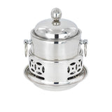 Soga Round Stainless Steel Single Hot Pot with Lid 23cm Set of 2 - Image 06