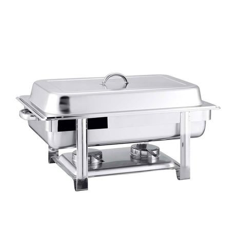 Soga Rectangular Stainless Steel 3 Pans Chafing Dish 60.5x36cm Set of 2 - Image 02