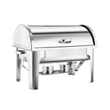 Soga Rectangular Stainless Steel 2 Pans Chafing Dish with Roll Top - Image 01