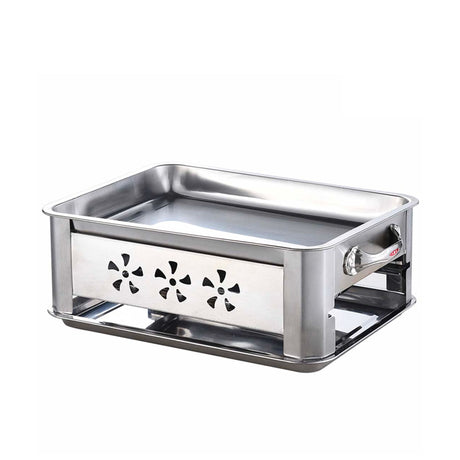 Soga Rectangular Stainless Steel Outdoor Fish Chafing Dish 40cm - Image 01