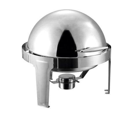 Soga Round Stainless Steel Chafing Dish with Roll Top - Image 01