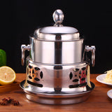 Soga Round Stainless Steel Single Hot Pot with Lid 20cm - Image 02