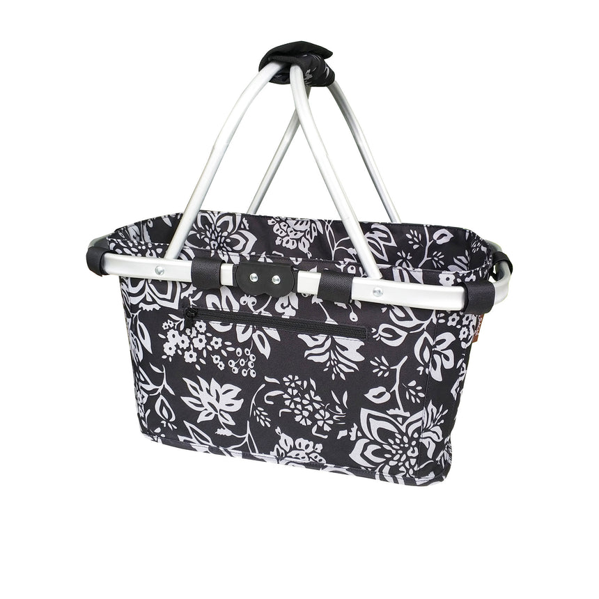 Sachi Carry Basket Double Handle Camellia in Black - Image 01