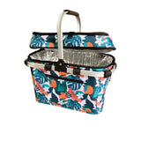 Sachi 4 Person Insulated Picnic Basket Exotic Jungle 47x28x32cm - Image 02