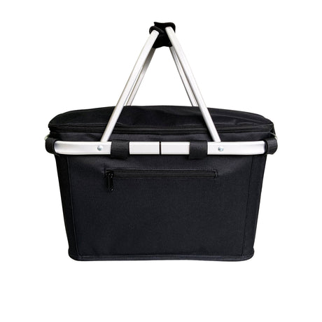 Sachi Insulated Carry Basket with Lid in Black - Image 02