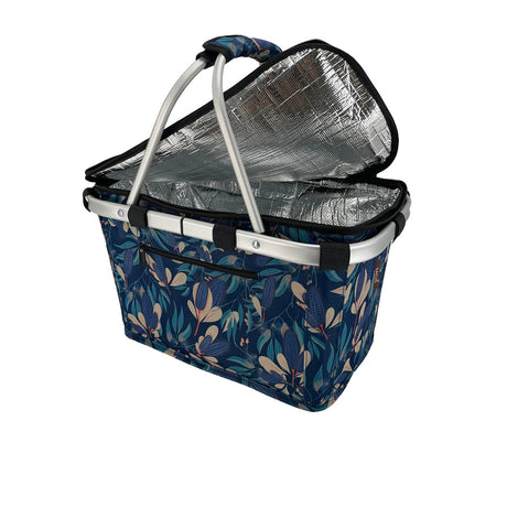 Sachi Insulated Carry Basket with Lid Native Bushland - Image 01