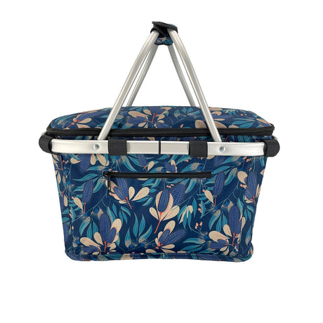 Sachi Insulated Carry Basket with Lid Native Bushland - Image 02