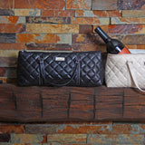 Sachi Insulated Wine Purse Quilted in Black - Image 05