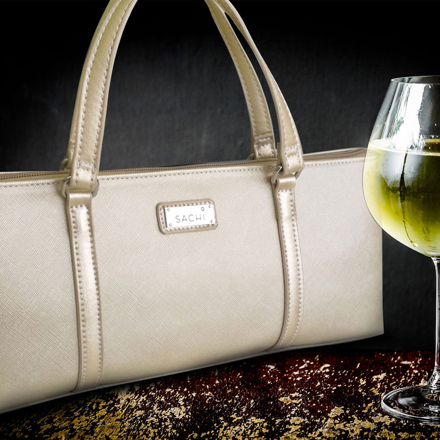 Sachi Insulated Wine Purse Champagne - Image 03