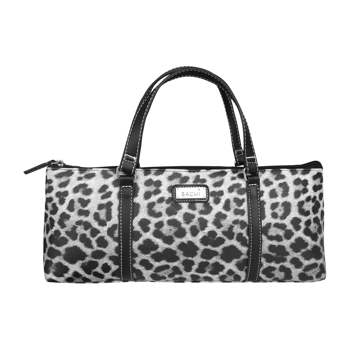 Sachi Insulated Wine Purse Leopard Grey - Image 01