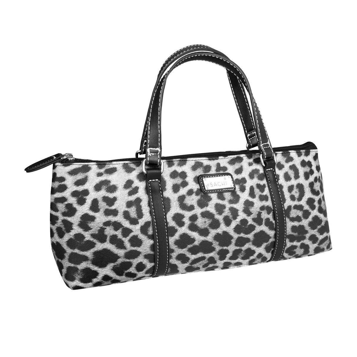 Sachi Insulated Wine Purse Leopard Grey - Image 02