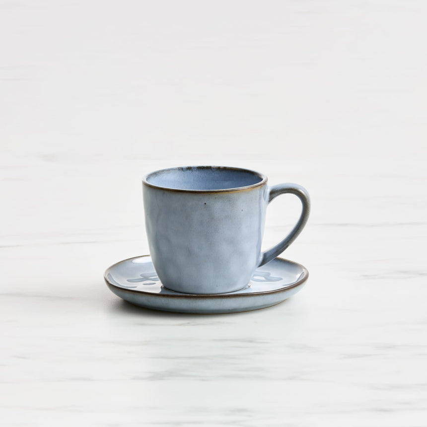 Salisbury & Co Baltic Cup and Saucer 280ml in Blue/Grey - Image 01