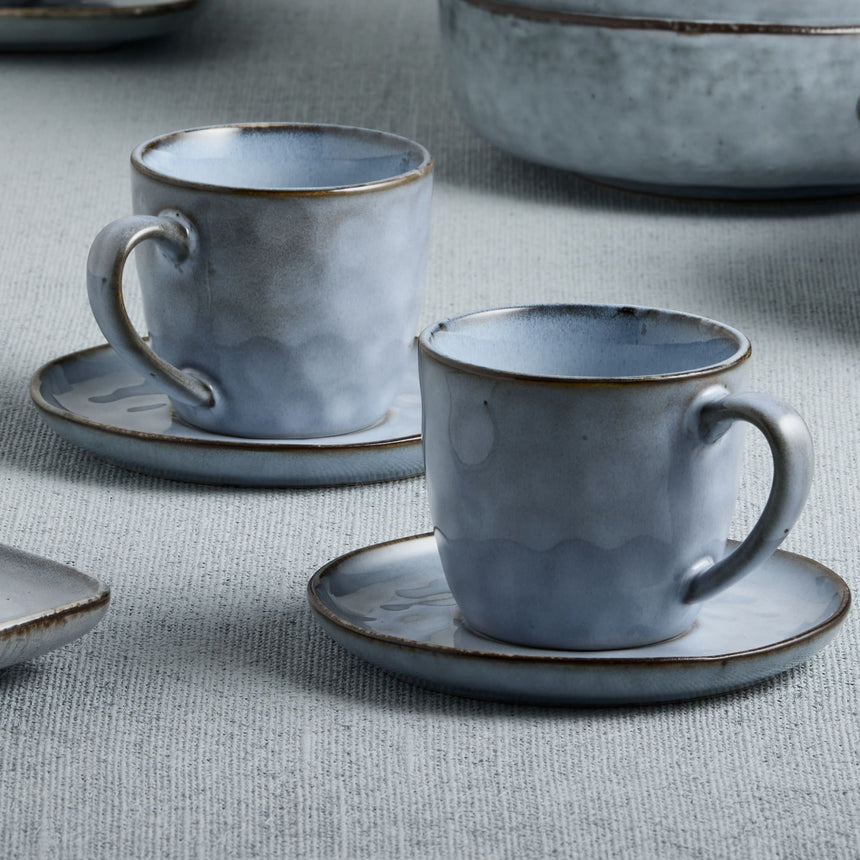 Salisbury & Co Baltic Cup and Saucer 280ml in Blue/Grey - Image 02