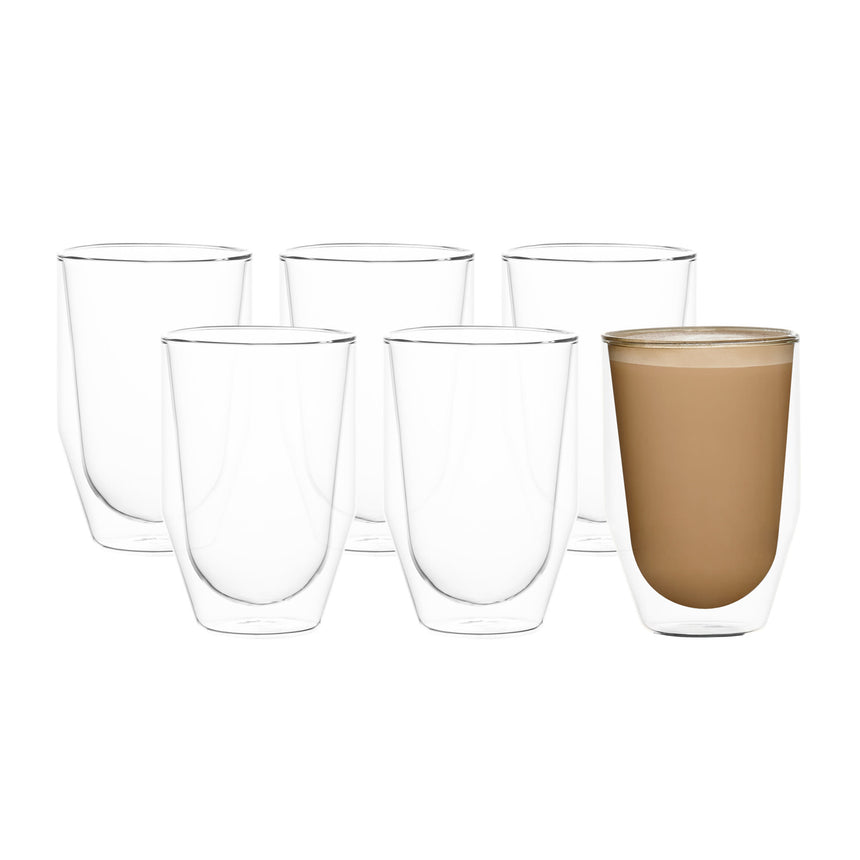 Salisbury & Co Brew Double Wall Glass 350ml Set of 6 - Image 01