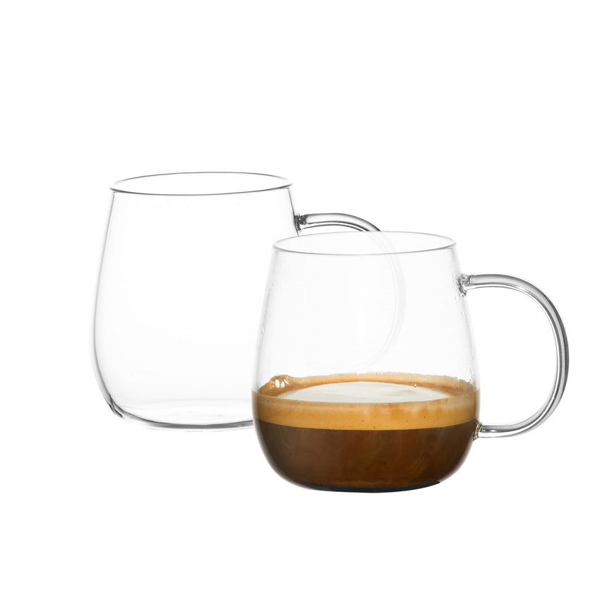 Salisbury & Co Brew Glass Mug 150ml Set of 2 - Image 01