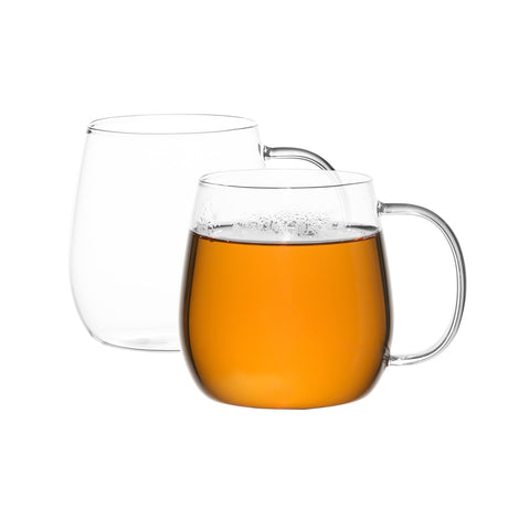 Salisbury & Co Brew Glass Mug 350ml Set of 2 - Image 01