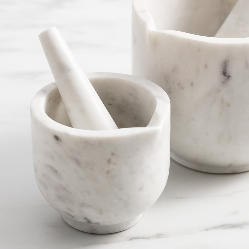 Salisbury & Co Riviera Mortar and Pestle 10cm in White - Image 02