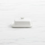 Salisbury & Co Classic Butter Dish in White - Image 01