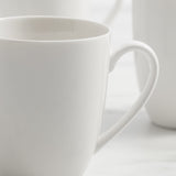 Salisbury & Co Classic Coupe Mug 450ml Set of 4 in White - Image 05