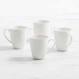 Salisbury & Co Classic Coupe Mug 450ml Set of 4 in White - Image 01