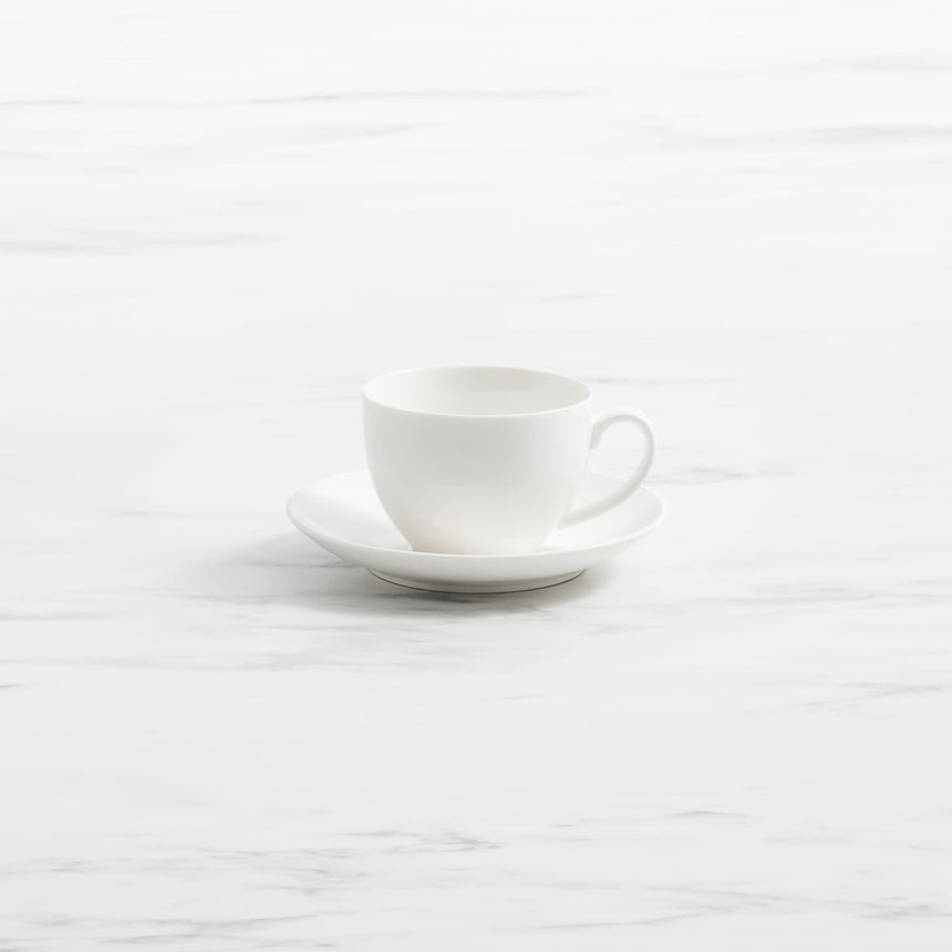 Salisbury & Co Classic Cup and Saucer 280ml in White - Image 01