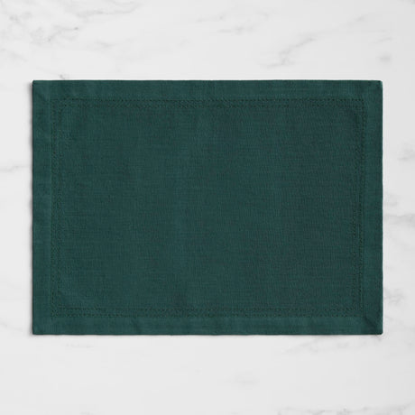 Salisbury & Co Classic Rectangular Placemat 45x33cm Green Pine - Image 01