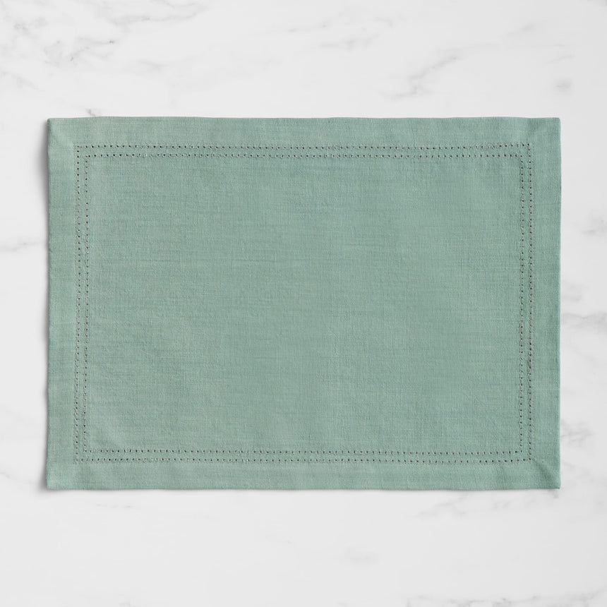 Salisbury & Co Classic Rectangular Placemat 45x33cm Seafoam - Image 01