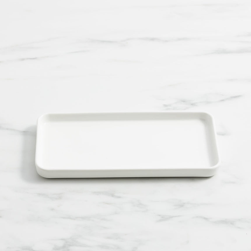 Salisbury & Co Classic Rectangular Platter 25x12.5cm in White - Image 05