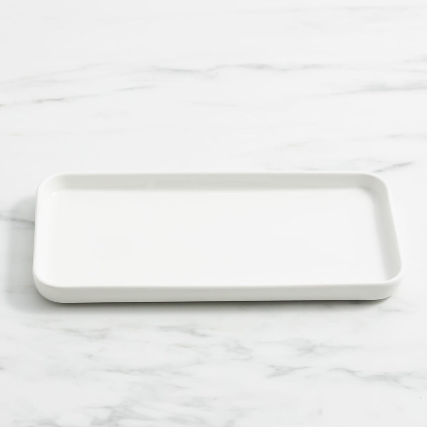 Salisbury & Co Classic Rectangular Platter 30x15cm in White - Image 05