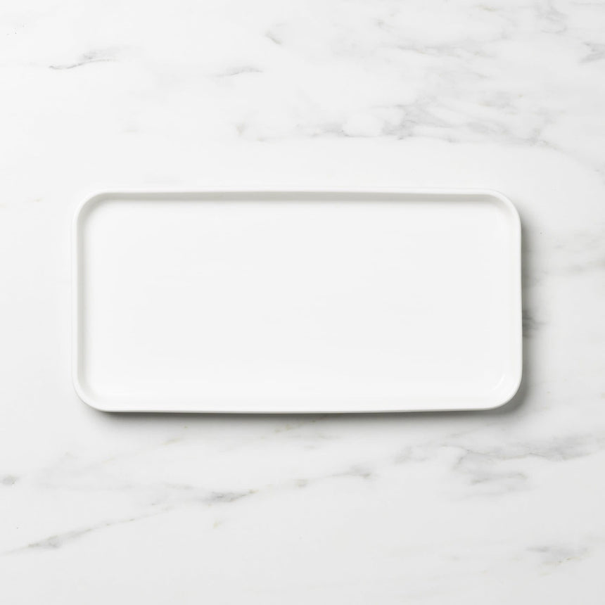 Salisbury & Co Classic Rectangular Platter 30x15cm in White - Image 01