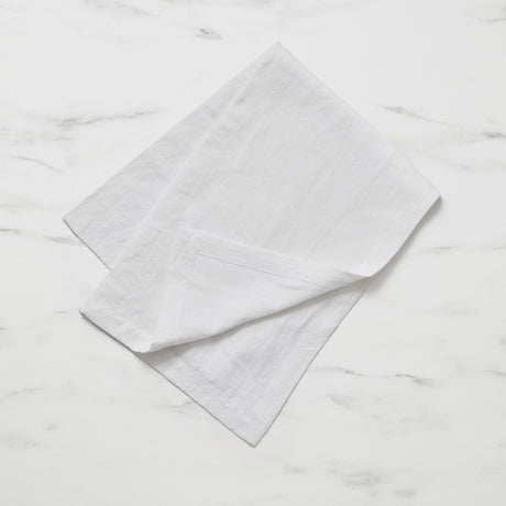 Salisbury & Co Classic Table Runner 200x35cm White - Image 01