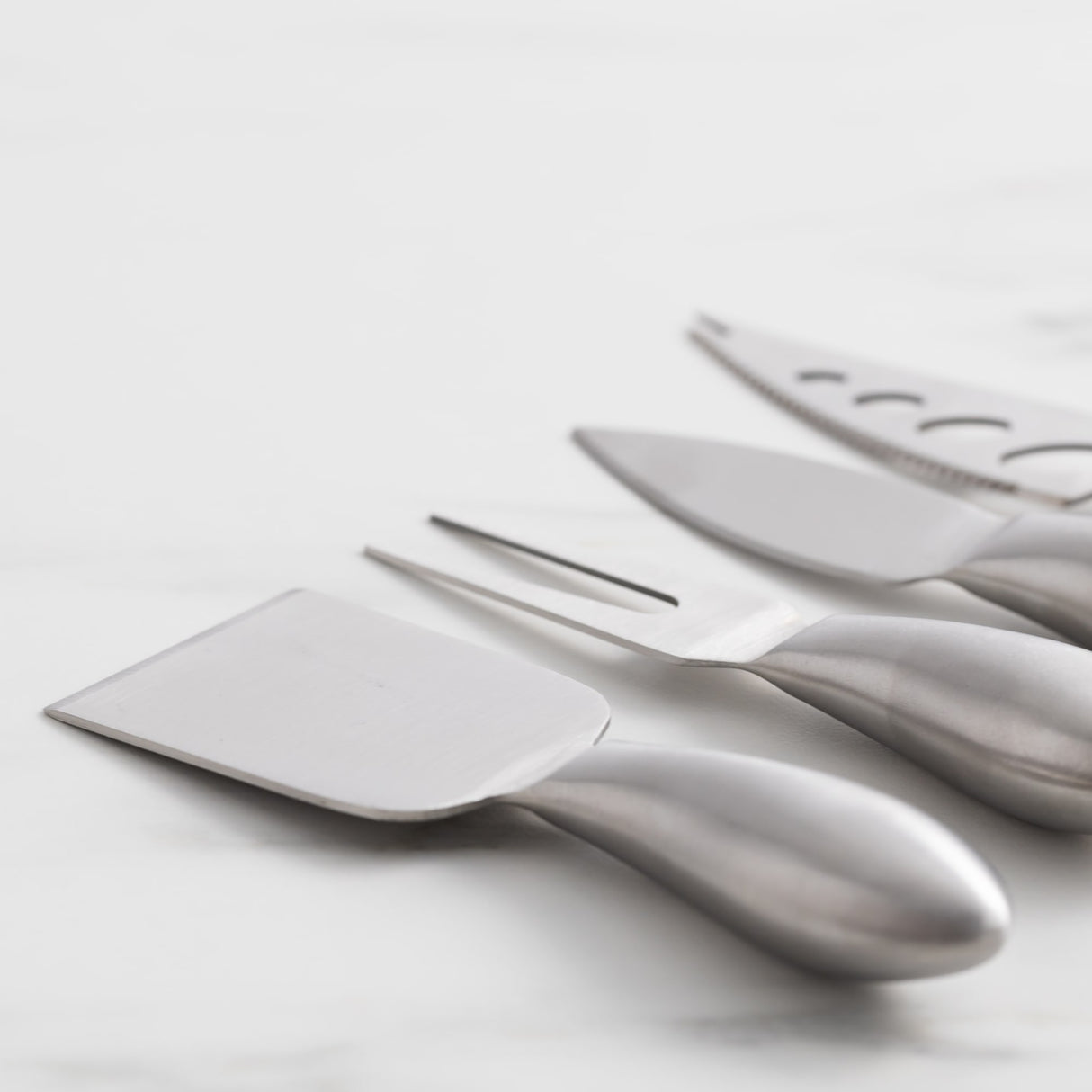 Salisbury & Co Degustation Stainless Steel Cheese Knife Set 4 Piece - Image 05