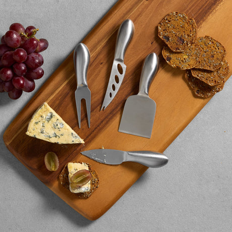 Salisbury & Co Degustation Stainless Steel Cheese Knife Set 4 Piece - Image 02