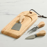 Salisbury & Co Degustation Tasting Cheese Board with Knife 4 Piece Set Natural - Image 05