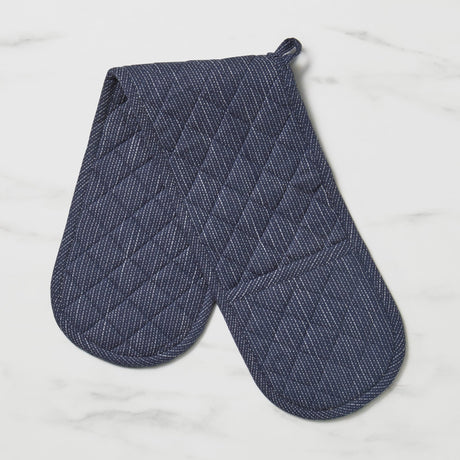 Salisbury & Co Devon Double Oven Mitt Navy - Image 01