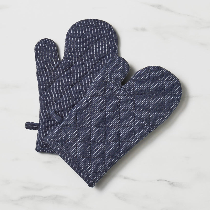 Salisbury & Co Devon Oven Glove Set of 2 Navy - Image 01