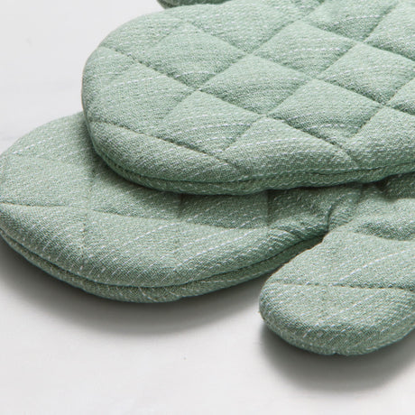 Salisbury & Co Devon Oven Glove Set of 2 Sage - Image 02