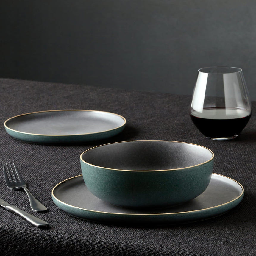 Salisbury & Co Eclipse Dinner 12 Piece Set Green - Image 02