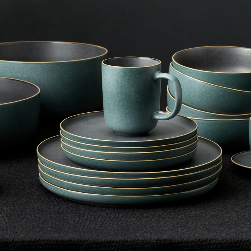 Salisbury & Co Eclipse Dinner 12 Piece Set Green - Image 05