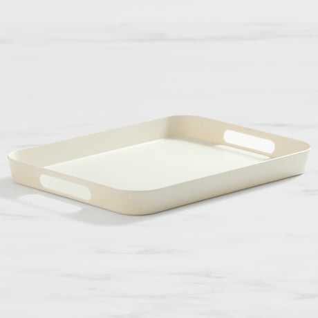 Salisbury & Co Escape Melamine Tray 40x30cm in White - Image 01