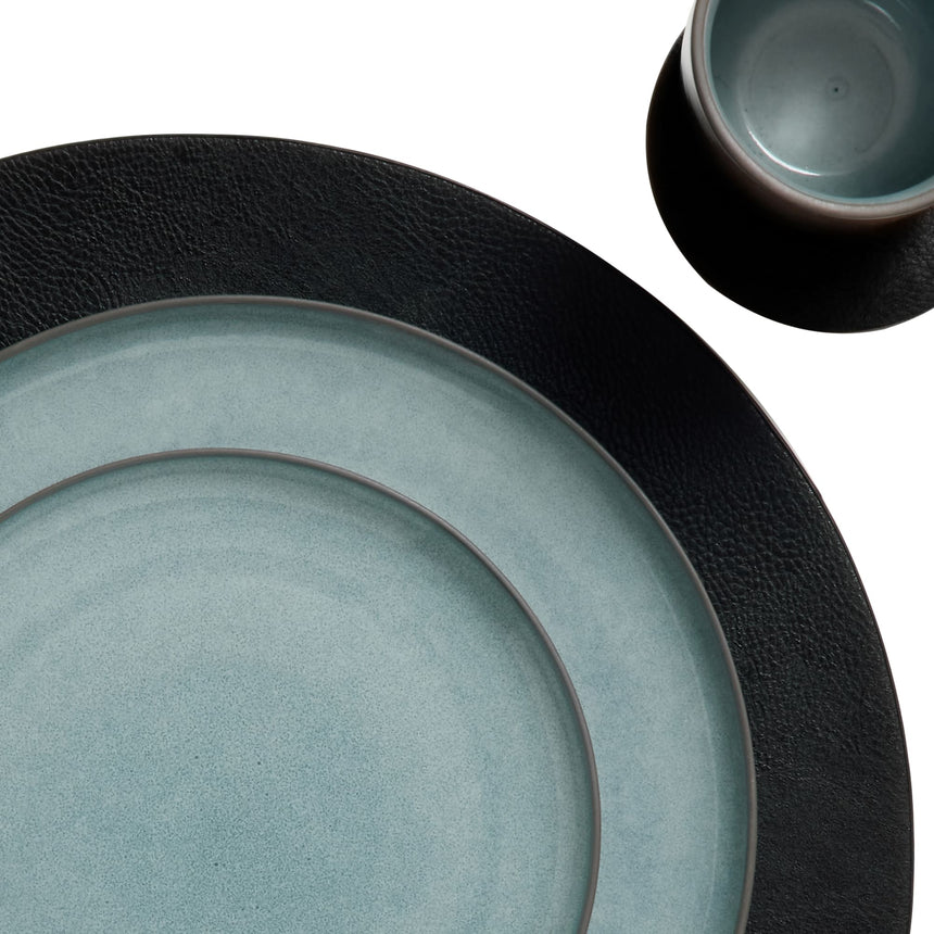 Salisbury & Co Siena Round Placemat 38cm Black - Image 04