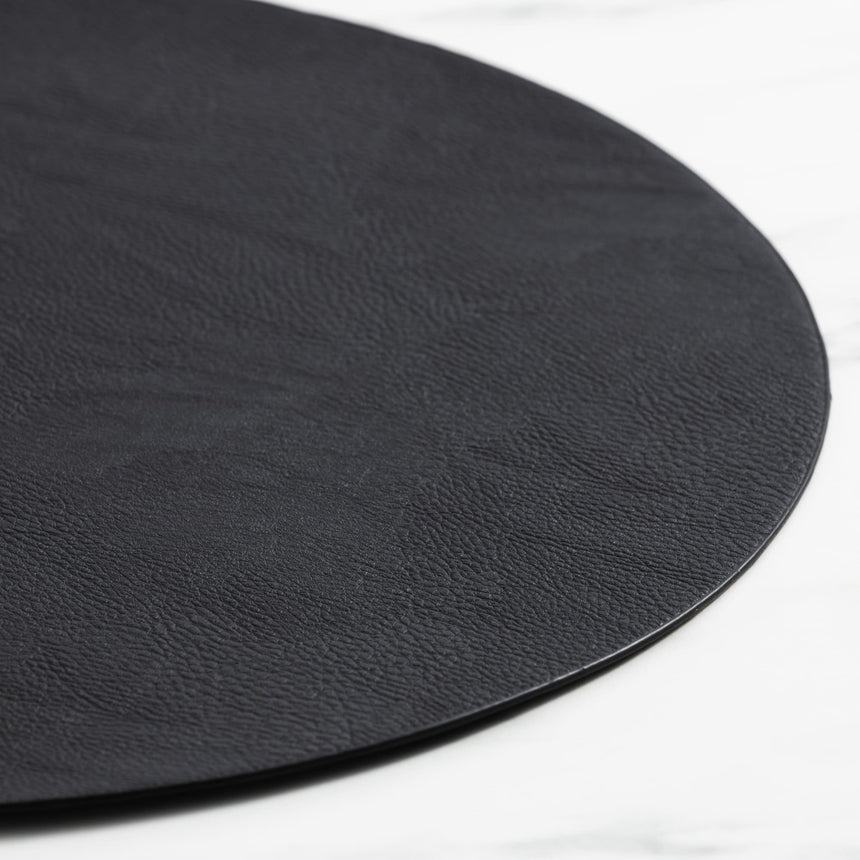 Salisbury & Co Siena Round Placemat 38cm Black - Image 03