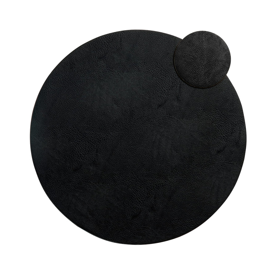 Salisbury & Co Siena Round Placemat 38cm Black - Image 05