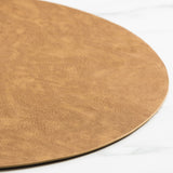 Salisbury & Co Siena Round Placemat 38cm Brown - Image 03